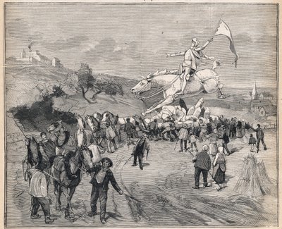 Transport av statyn av Jeanne d