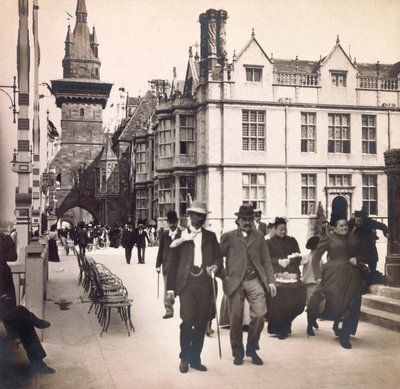 Universell utställning 1900 - Exposition Universelle de 1900 i Paris: Rue des Nations - privat samling av Anonymous Anonymous