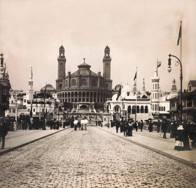 Universal Exposition of 1900 - Exposition Universelle de 1900 i Paris: Le Trocadero - privat samling av Anonymous Anonymous