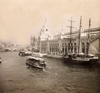 Universell utställning 1900 - Exposition Universelle de 1900 i Paris: Palatset för arméerna av land och hav - privat samling av Anonymous Anonymous