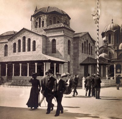 Universell utställning 1900 - Universell utställning 1900 i Paris: Greklands paviljong - privat samling av Anonymous Anonymous
