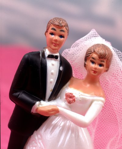 Bröllopstårta figurer. av Anonymous Anonymous