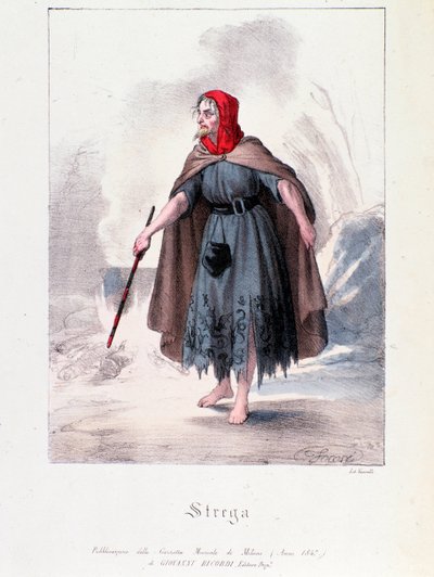 Häxkaraktär i Macbeth, opera av Giuseppe Verdi av Anonymous Anonymous
