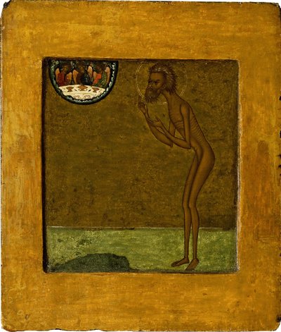 Basil den välsignade, slutet av 1500-talet. av Anonymous Russian icon painter