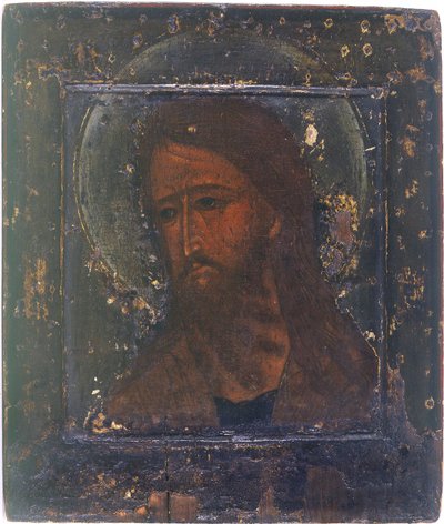 Sankt Johannes Döparen av Anonymous Russian icon painter