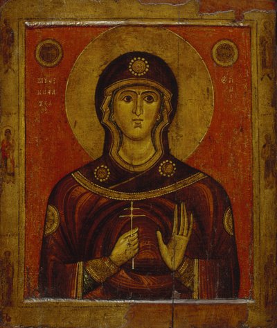 Saint Juliana, tidigt 1200-tal. av Anonymous Russian icon painter