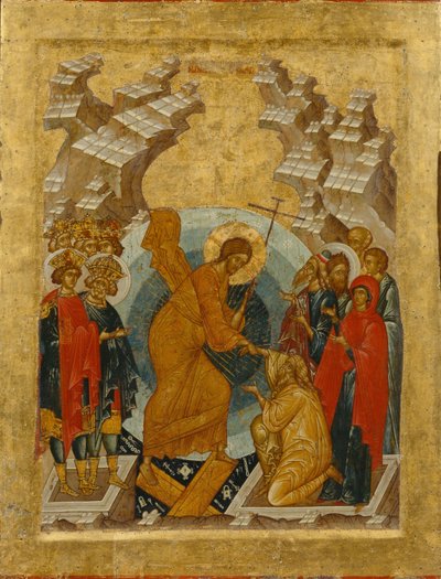 Nedstigningen till helvetet av Anonymous Russian icon painter