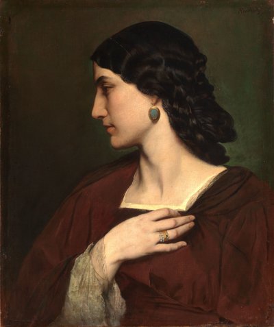 Porträtt av Nanna Risi av Anselm Feuerbach
