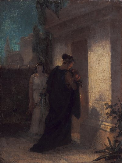 Sörjande kvinna (Antigone) av Anselm Feuerbach