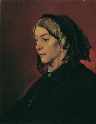 Henriette Feuerbach, konstnärens styvmor av Anselm Feuerbach