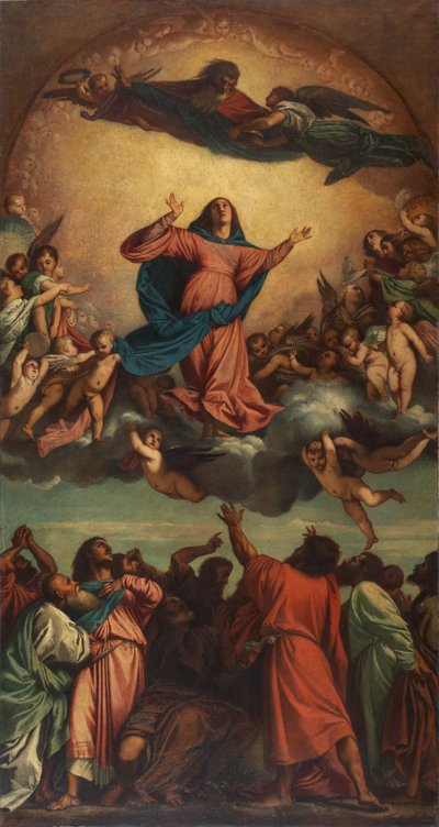 Jungfru Marie himmelsfärd av Anselm Feuerbach