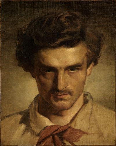 Ungdomligt självporträtt av Anselm Feuerbach