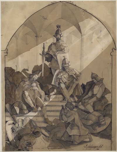 Motiv ur Nibelungenlied av Anselm Feuerbach