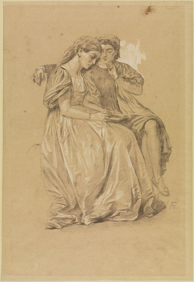 Paolo och Francesca (kopia) av Anselm Feuerbach