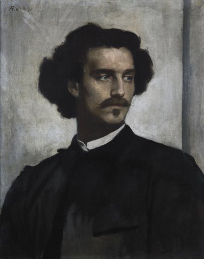 Självporträtt, 1873 av Anselm Feuerbach