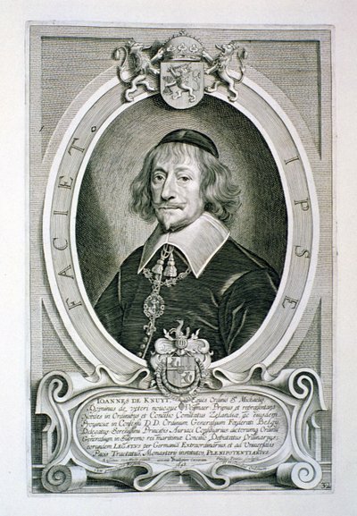 Johann van Knuyt (1587-1654) från "Portraits des Hommes Illustres", graverad av Paulus Pontius (1603-58), publicerad 1706. av Anselmus van Hulle