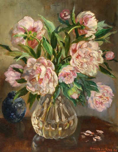 Pioner i en glasvas av Anthea Durose