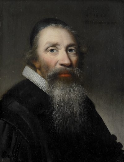 Porträtt av en man, förmodligen en präst av Anthonie Palamedesz (copy after)