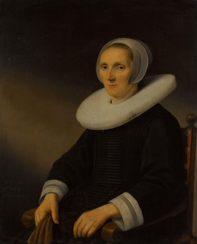 Porträtt av en kvinna, förmodligen Jacobmina de Grebber (?-1666) av Anthonie Palamedesz