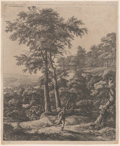 Apollo och Daphne, 1600-talet. av Anthonie Waterloo