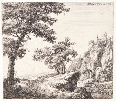 Flodlandskap av Anthonie Waterloo