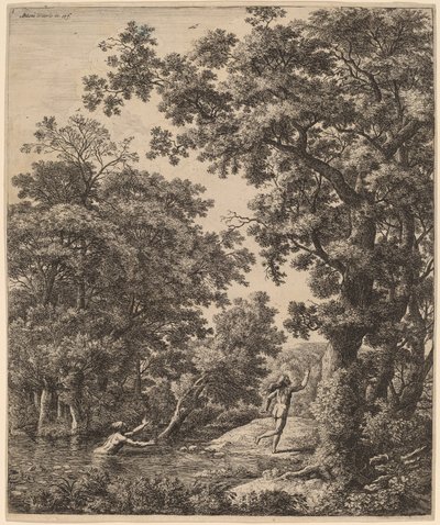Landskap med Alpheus och Arethusa av Anthonie Waterloo