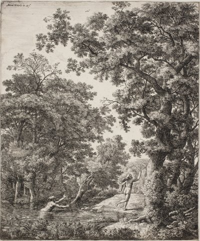 Landskap med Alpheus och Arethusa av Anthonie Waterloo