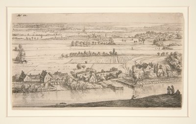 Byn vid kanalen av Anthonie Waterloo