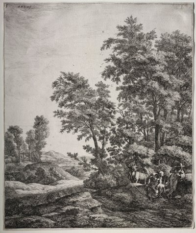 Merkurius och Argus. av Anthonie Waterloo
