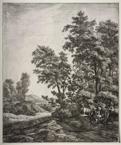 Merkurius och Argus. av Anthonie Waterloo