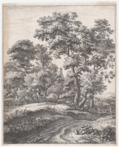 Mor och barn i vila, 1600-talet. av Anthonie Waterloo