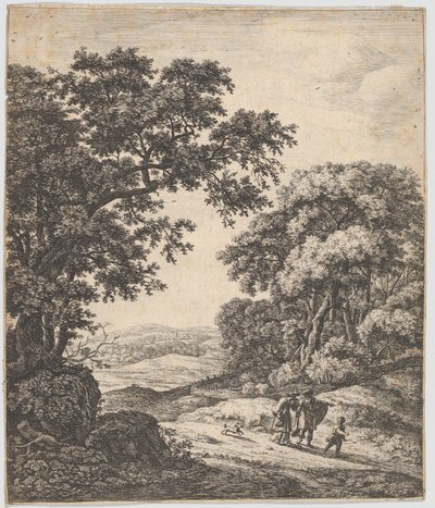 Hagars förvisning, 1600-talet. av Anthonie Waterloo