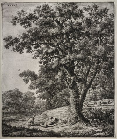 Adonis död. av Anthonie Waterloo