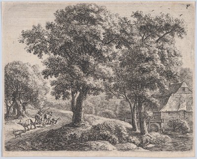 Herden och bruket, 1600-talet. av Anthonie Waterloo