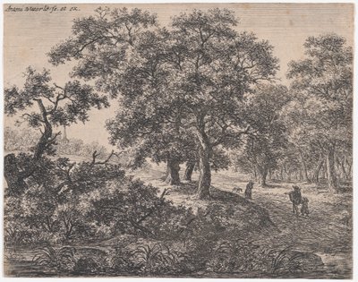 De tre träden, 1600-talet. av Anthonie Waterloo