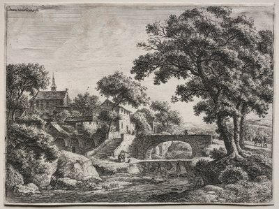 De två broarna. av Anthonie Waterloo