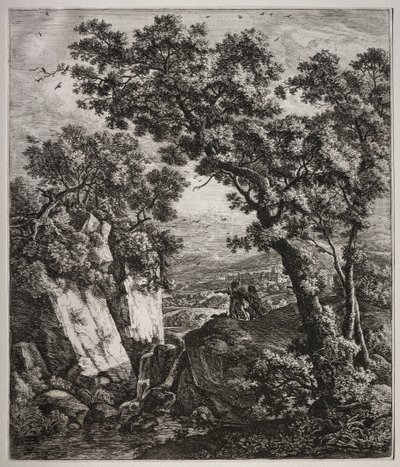Tobias och ängeln. av Anthonie Waterloo