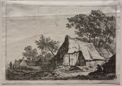 Tolv landskap: Platta I, The Small Hamlet av Anthonie Waterloo