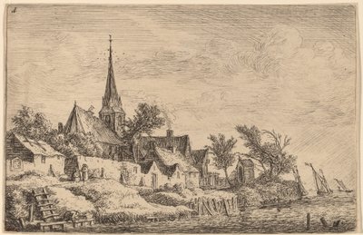 海辺の村の尖塔スウェーデン語 av Anthonie Waterloo