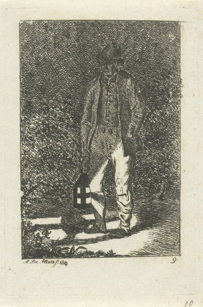 Man med en lykta av Anthonie Willem Hendrik Nolthenius de Man