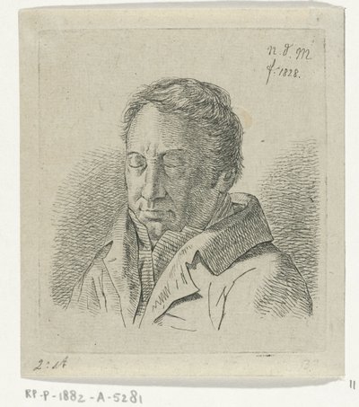 Man med slutna ögon av Anthonie Willem Hendrik Nolthenius de Man