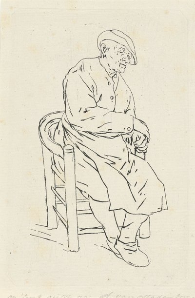 Sittande man i en fåtölj av Anthonie Willem Hendrik Nolthenius de Man