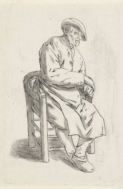 Sittande man i en fåtölj av Anthonie Willem Hendrik Nolthenius de Man