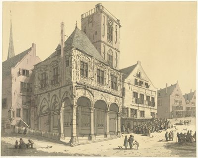 Gamla rådhuset i Amsterdam av Anthonie van den Bos