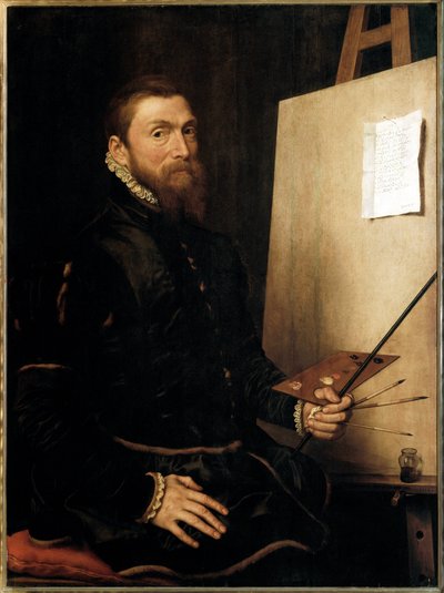 Självporträtt - Målning av after Anthonis Mor van Dashorst