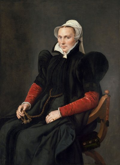 Porträt einer sitzenden Frau von Anthonis van Dashorst (c.1519-1576/77) Mor