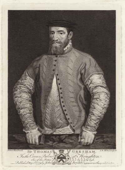Porträtt av Sir Thomas Gresham av Anthonis van Dashorst Mor