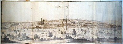 Panoramautsikt över Bryssel av Anthonis van den Wyngaerde