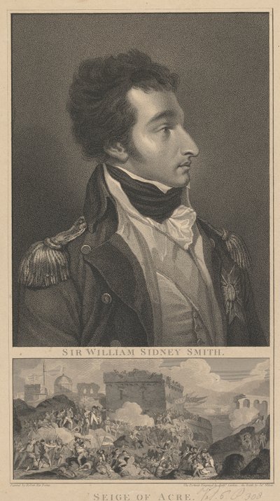 Amiral William Sidney Smith och The Siege of Acre av Anthony Cardon