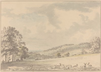 Rådjur vilar i Albury Park av Anthony Devis
